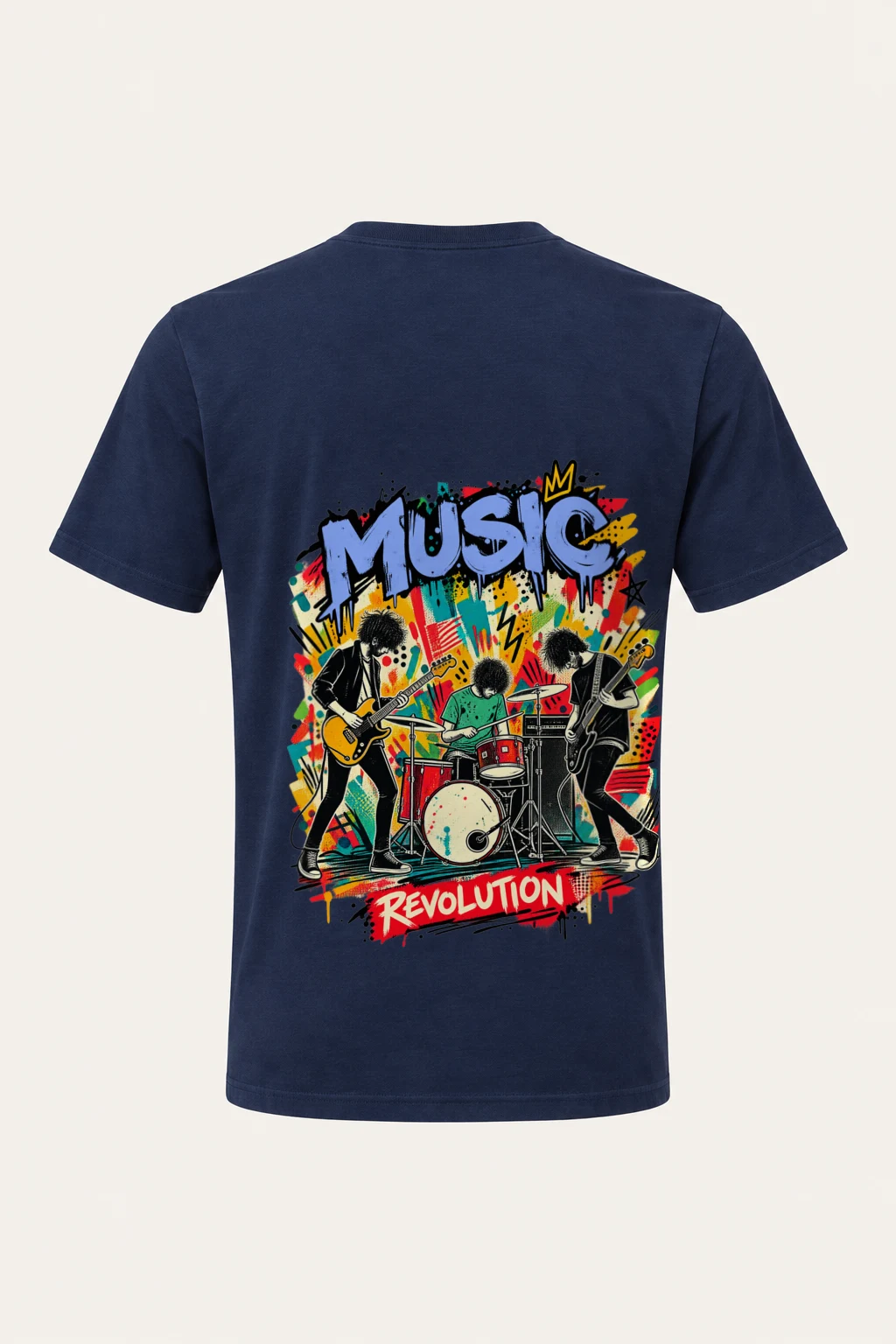 "Music Revolution" Heavyweight Unisex Crewneck T-shirt | Gildan 5000