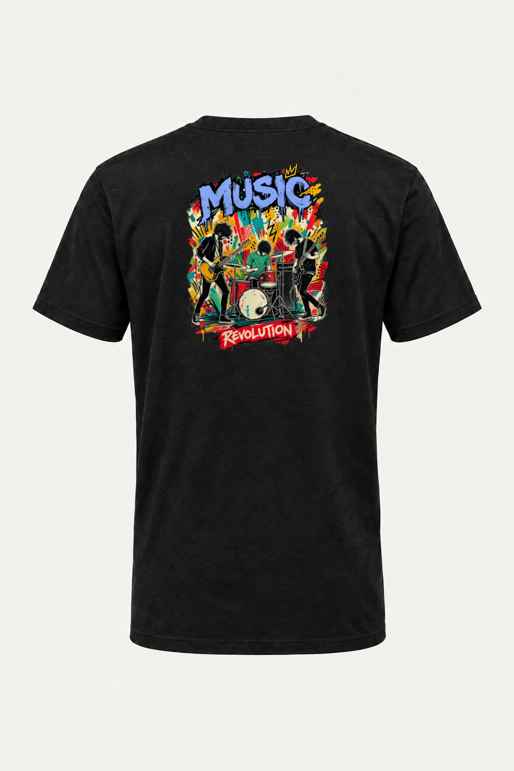 "Music Revolution" Heavyweight Unisex Crewneck T-shirt | Gildan 5000