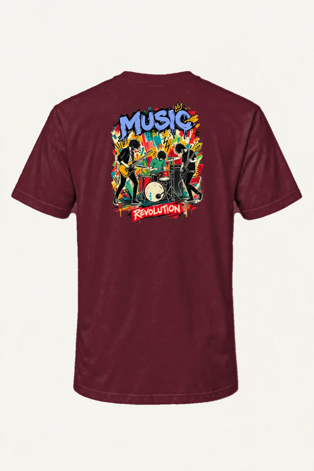 "Music Revolution" Heavyweight Unisex Crewneck T-shirt | Gildan 5000