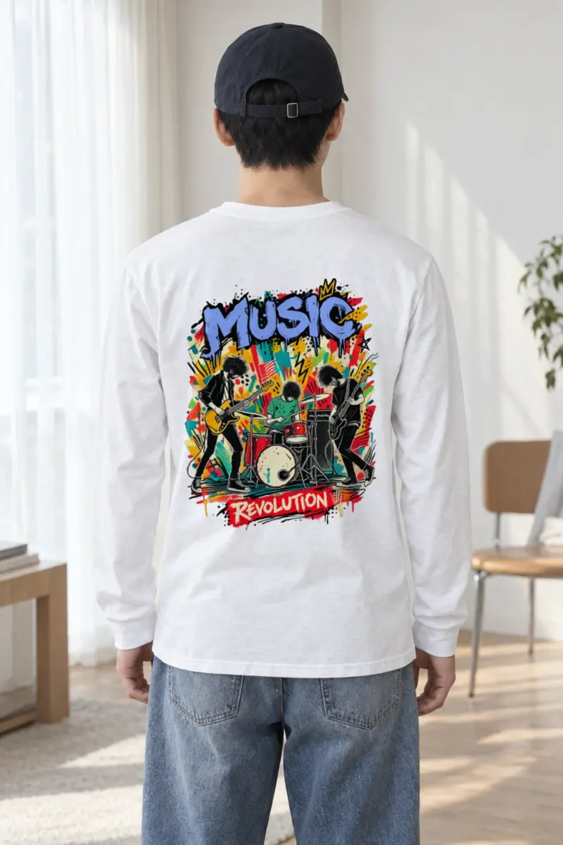 "Music Revolution" Unisex Longsleeve T-shirt