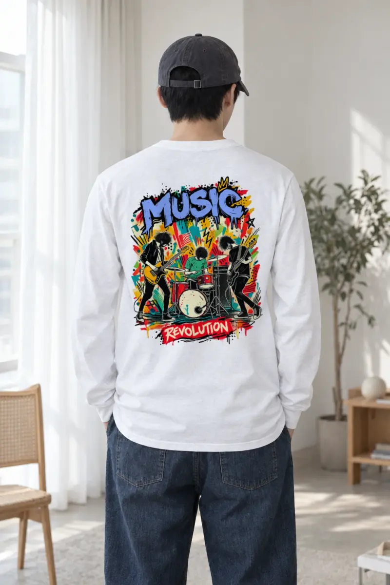 "Music Revolution" Unisex Longsleeve T-shirt | Gildan 2400