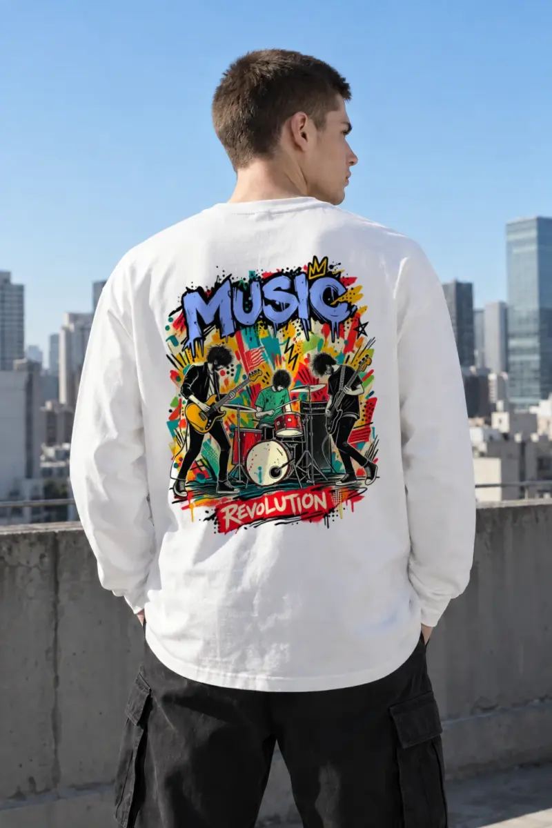 "Music Revolution" Unisex Longsleeve T-shirt | Gildan 2400