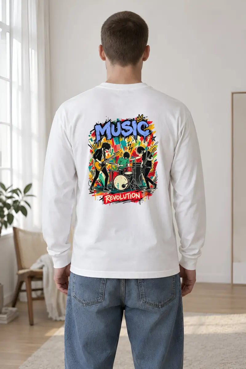 "Music Revolution" Unisex Longsleeve T-shirt