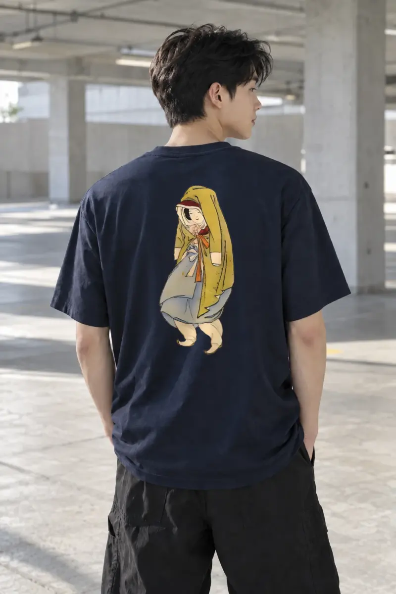 "Mustard Cloak" Heavyweight Unisex Crewneck T-shirt | Gildan 5000