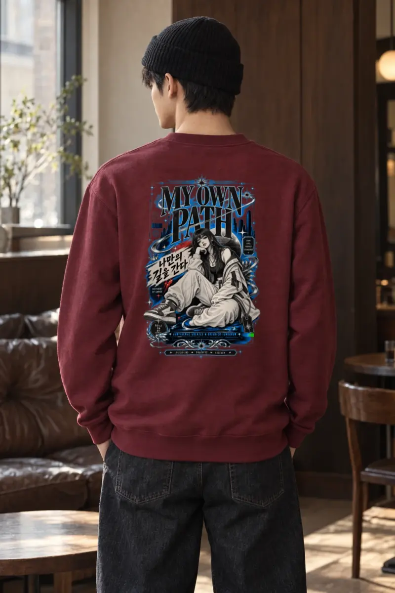 "My Own Path" Heavy Blend Unisex Crewneck Sweatshirt | Gildan 18000