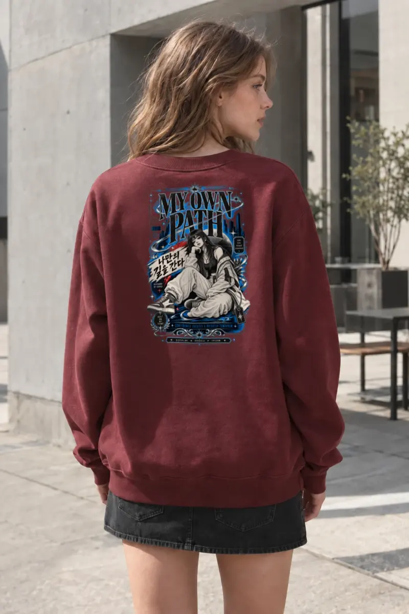 "My Own Path" Heavy Blend Unisex Crewneck Sweatshirt | Gildan 18000