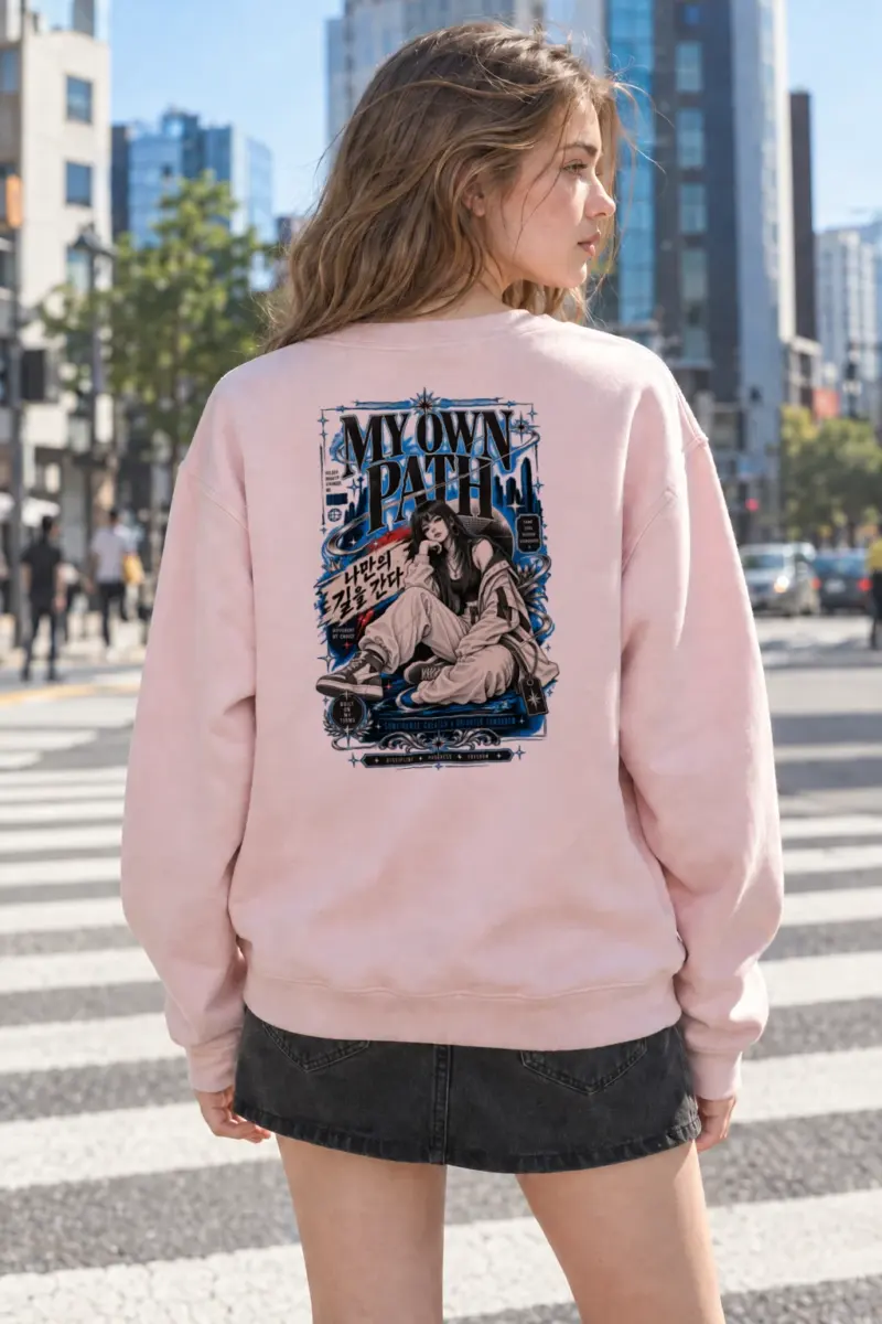 "My Own Path" Heavy Blend Unisex Crewneck Sweatshirt | Gildan 18000