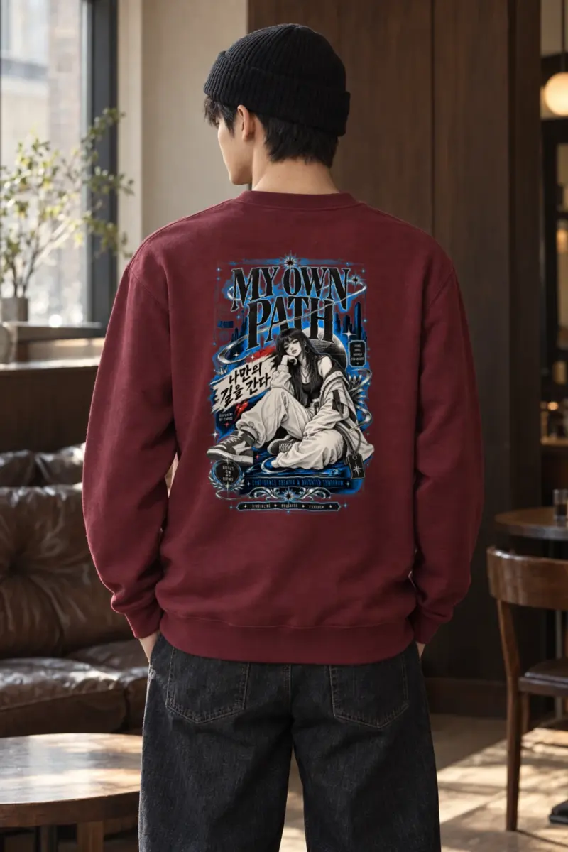 "My Own Path" Heavy Blend Unisex Crewneck Sweatshirt | Gildan 18000