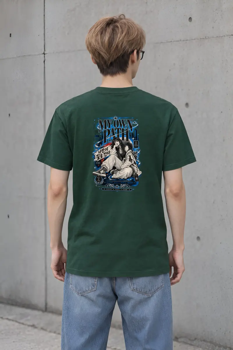 "My Own Path" Heavyweight Unisex Crewneck T-shirt