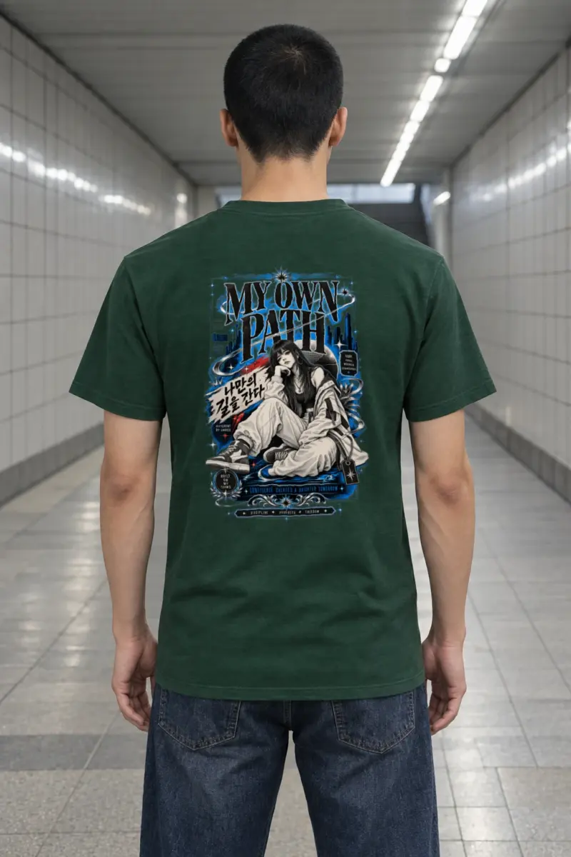"My Own Path" Heavyweight Unisex Crewneck T-shirt | Gildan 5000
