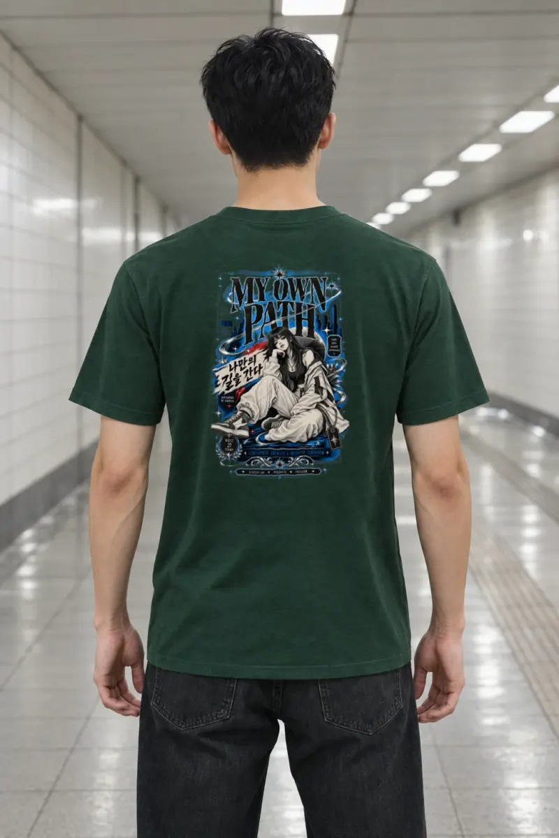 "My Own Path" Heavyweight Unisex Crewneck T-shirt