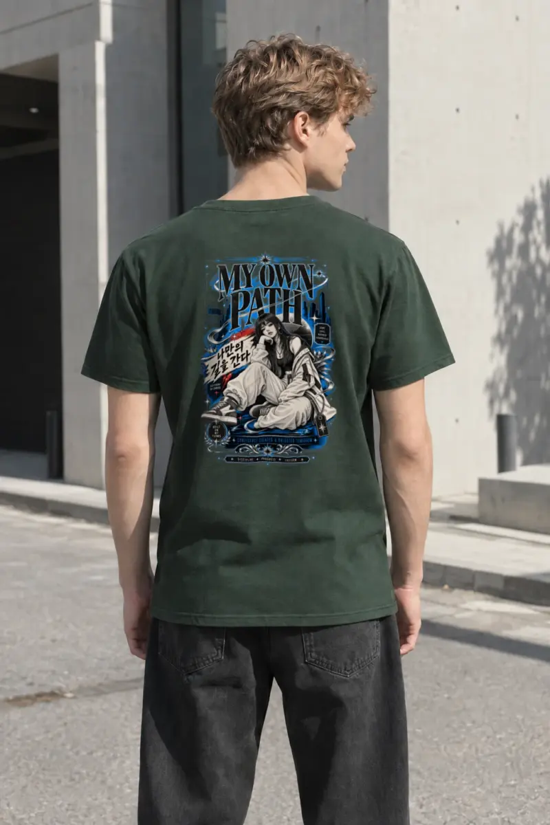 "My Own Path" Heavyweight Unisex Crewneck T-shirt | Gildan 5000