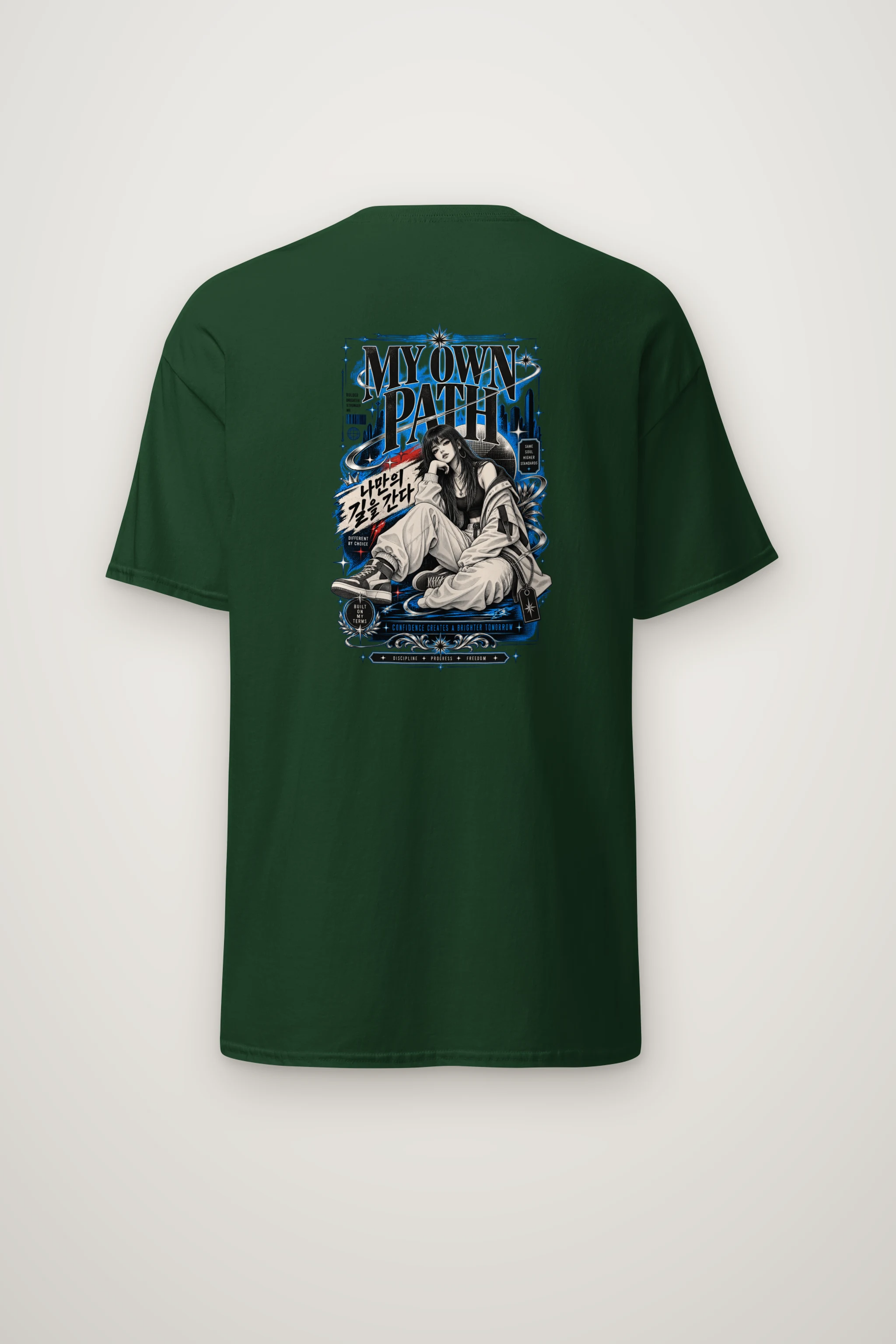 "My Own Path" Heavyweight Unisex Crewneck T-shirt