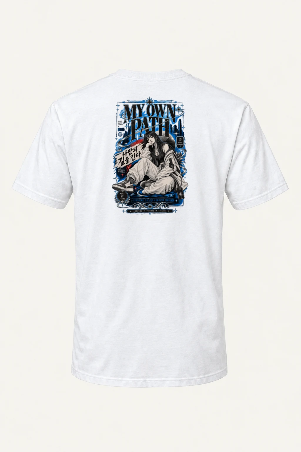 "My Own Path" Heavyweight Unisex Crewneck T-shirt | Gildan 5000