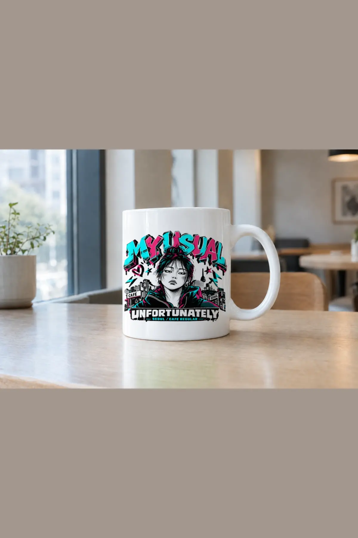 "My Usual Seoul Cafe" 11oz Ceramic Mug