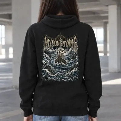 "Myeongnyang · Admiral Yi Sun-sin 이순신" Heavy Blend Unisex Pullover Hoodie