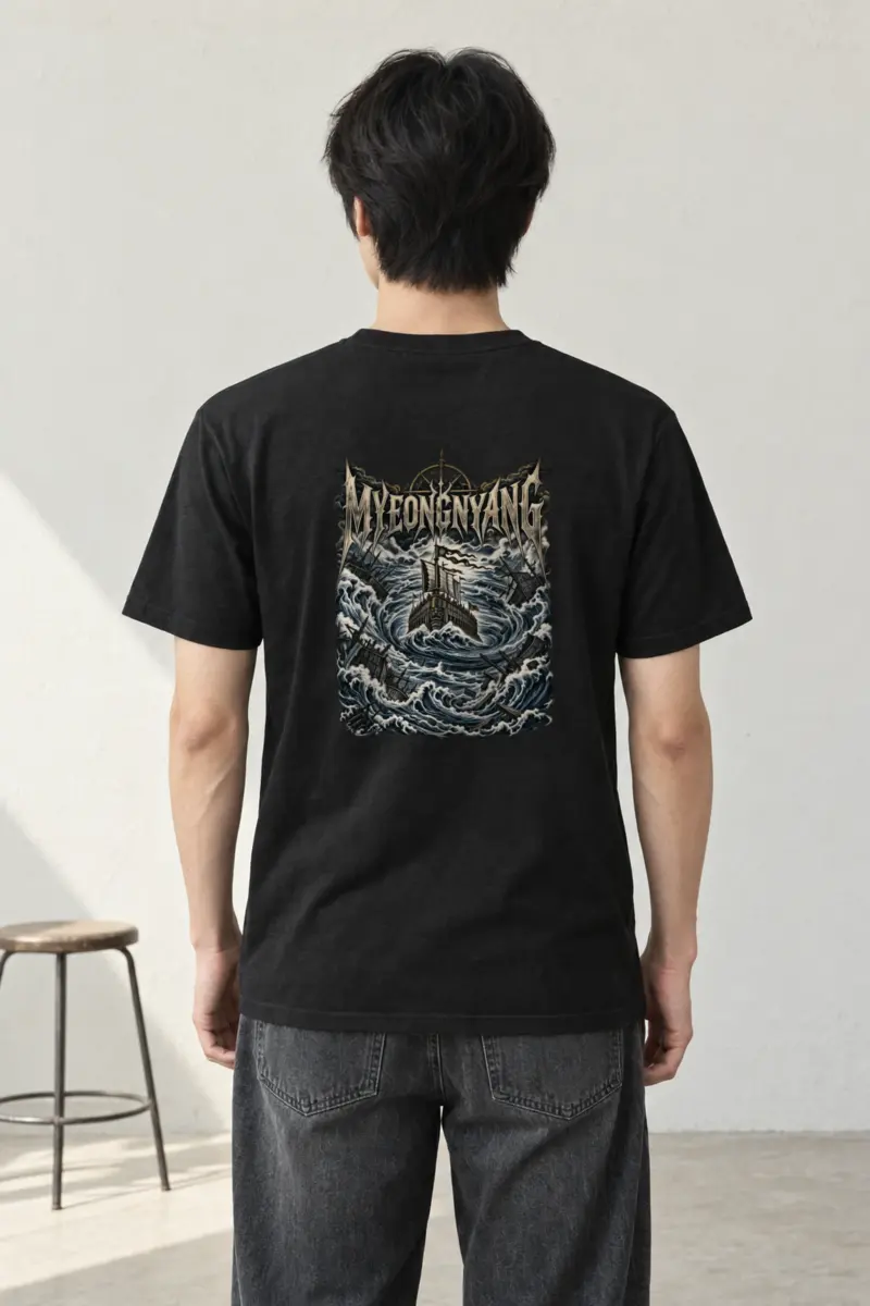 "Myeongnyang · Admiral Yi Sun-sin 이순신" Heavyweight Unisex Crewneck T-shirt