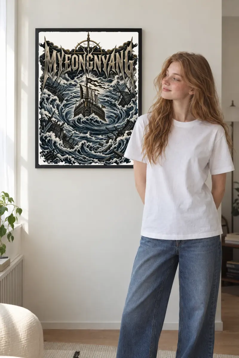 "Myeongnyang" Premium Wooden Framed Poster