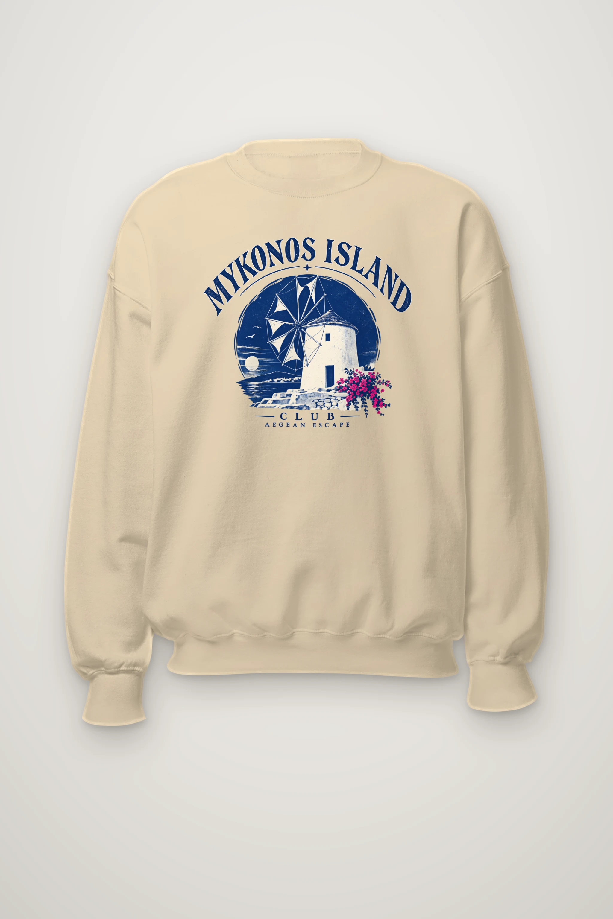 "Mykonos Island Club" Heavy Blend Unisex Crewneck Sweatshirt