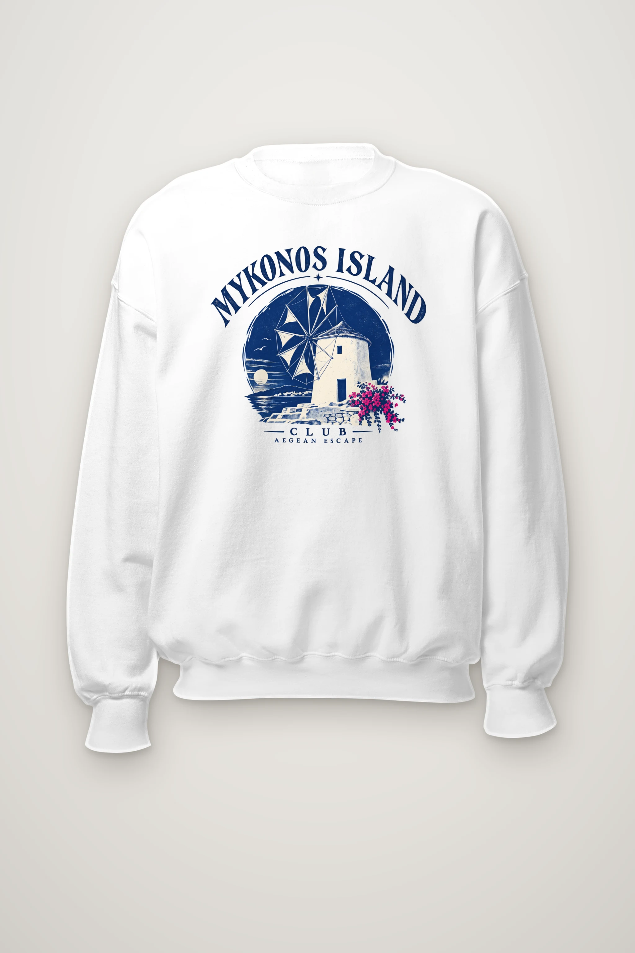 "Mykonos Island Club" Heavy Blend Unisex Crewneck Sweatshirt
