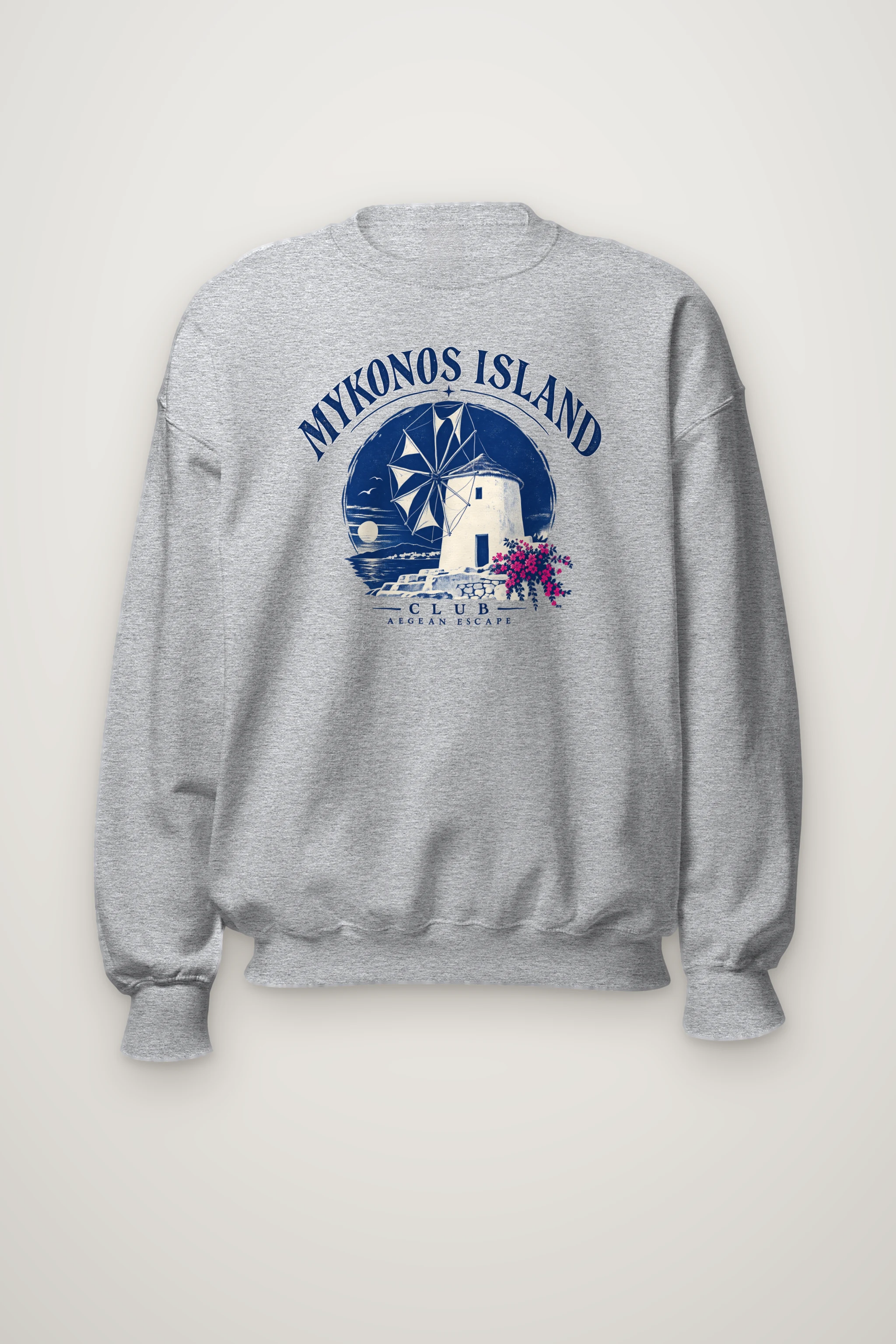 "Mykonos Island Club" Heavy Blend Unisex Crewneck Sweatshirt