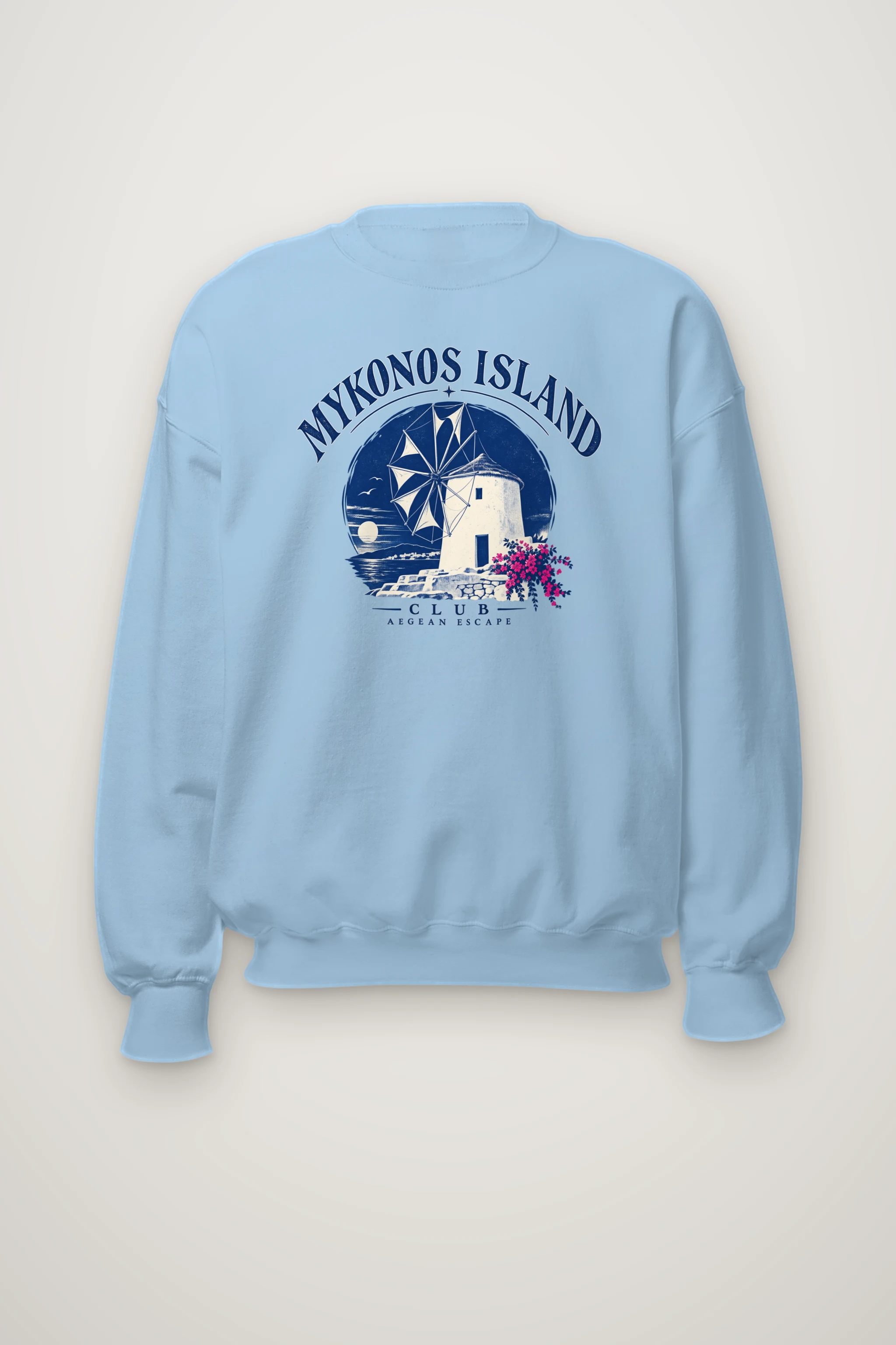 "Mykonos Island Club" Heavy Blend Unisex Crewneck Sweatshirt