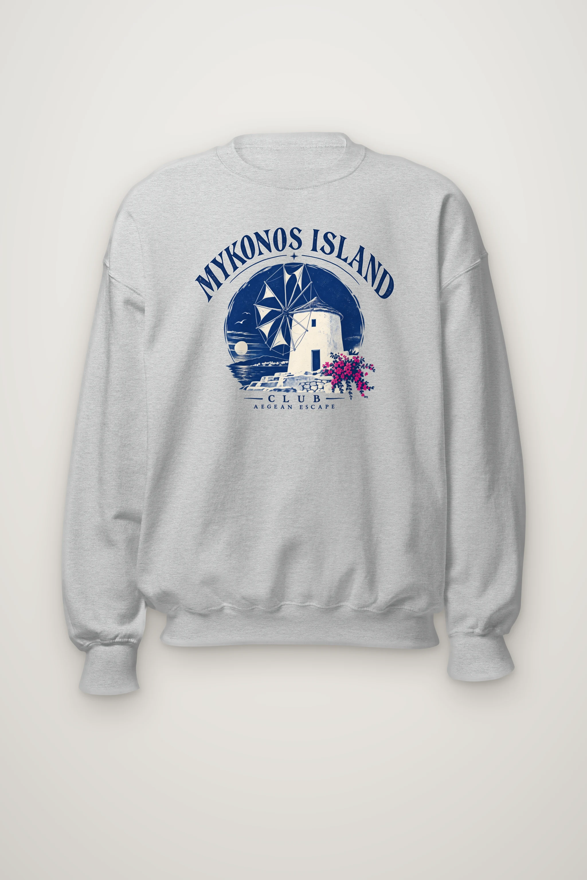 "Mykonos Island Club" Heavy Blend Unisex Crewneck Sweatshirt