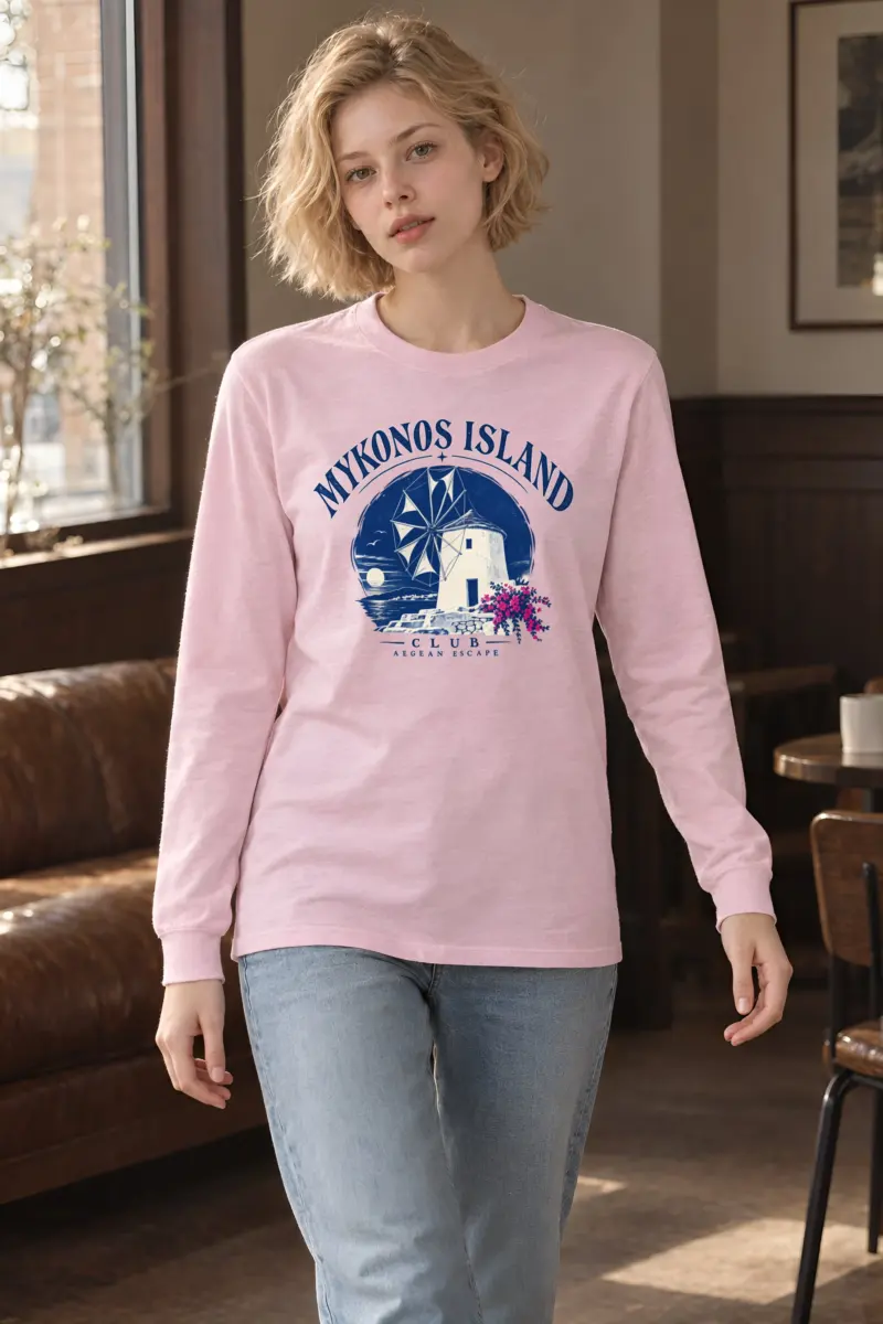 "Mykonos Island Club" Unisex Longsleeve T-shirt