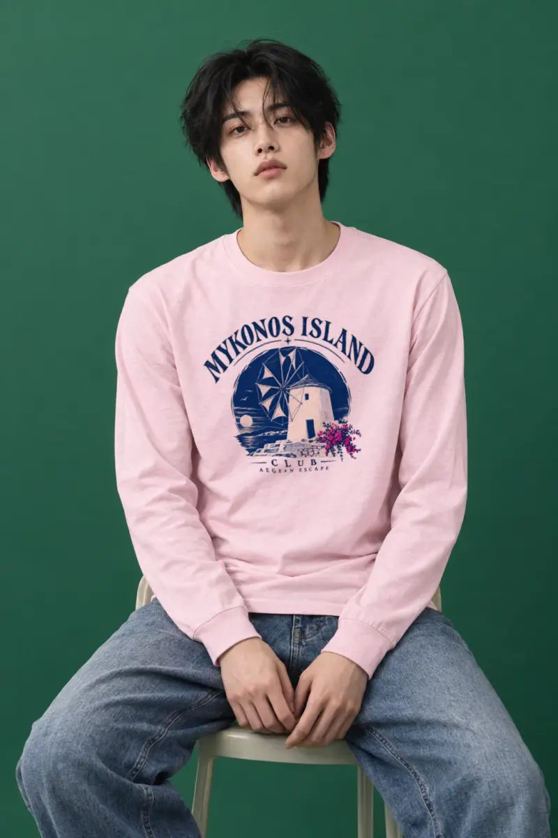 "Mykonos Island Club" Unisex Longsleeve T-shirt