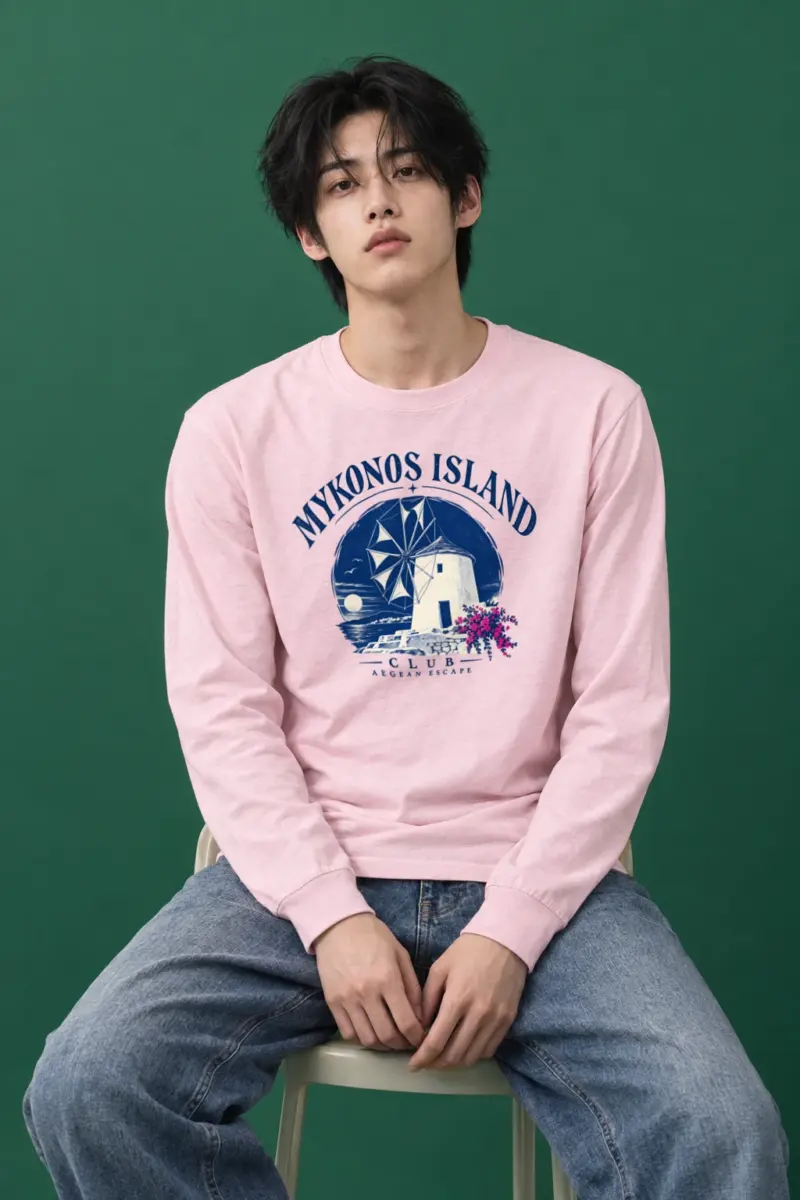 "Mykonos Island Club" Unisex Longsleeve T-shirt