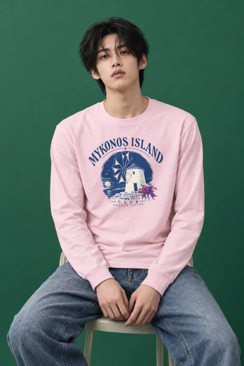 "Mykonos Island Club" Unisex Longsleeve T-shirt