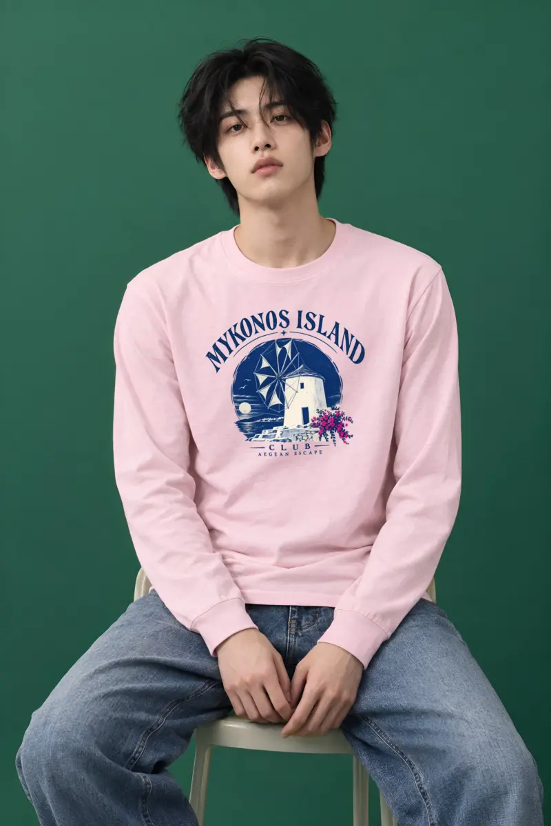 "Mykonos Island Club" Unisex Longsleeve T-shirt