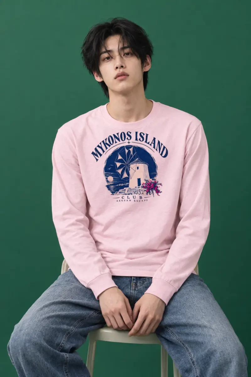 "Mykonos Island Club" Unisex Longsleeve T-shirt