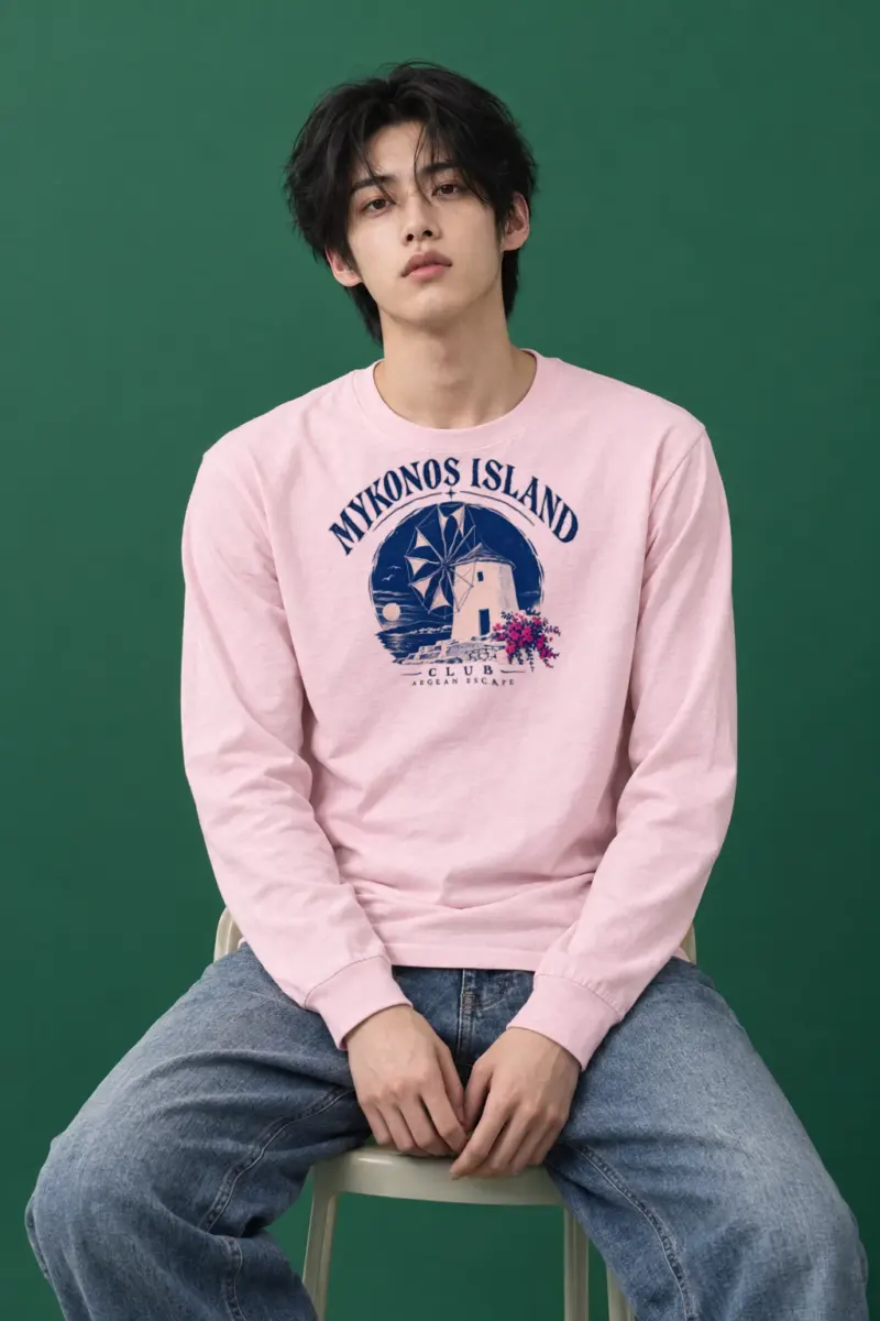 "Mykonos Island Club" Unisex Longsleeve T-shirt