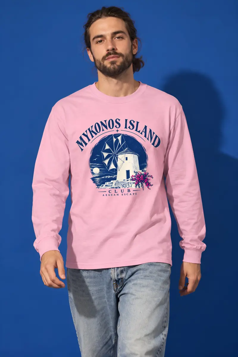 "Mykonos Island Club" Unisex Longsleeve T-shirt