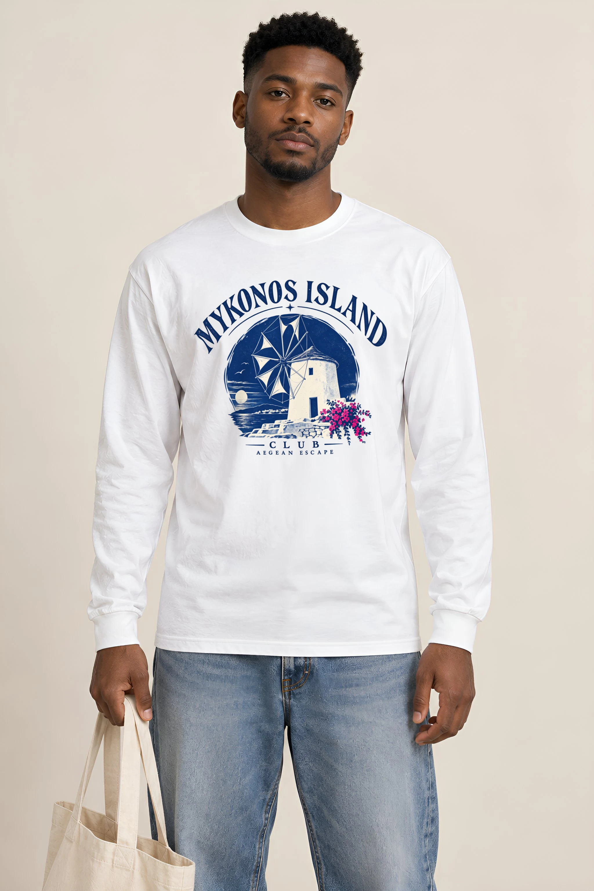 "Mykonos Island Club" Unisex Longsleeve T-shirt