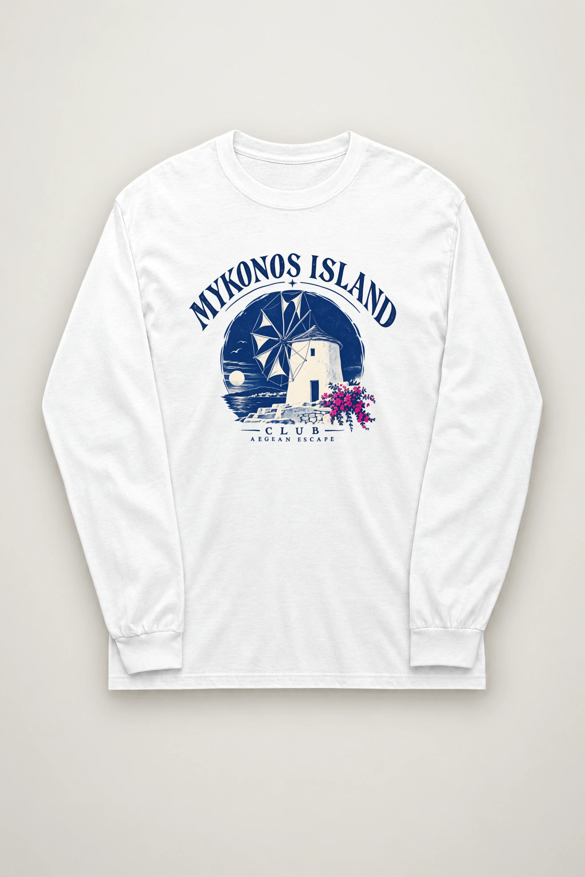 "Mykonos Island Club" Unisex Longsleeve T-shirt
