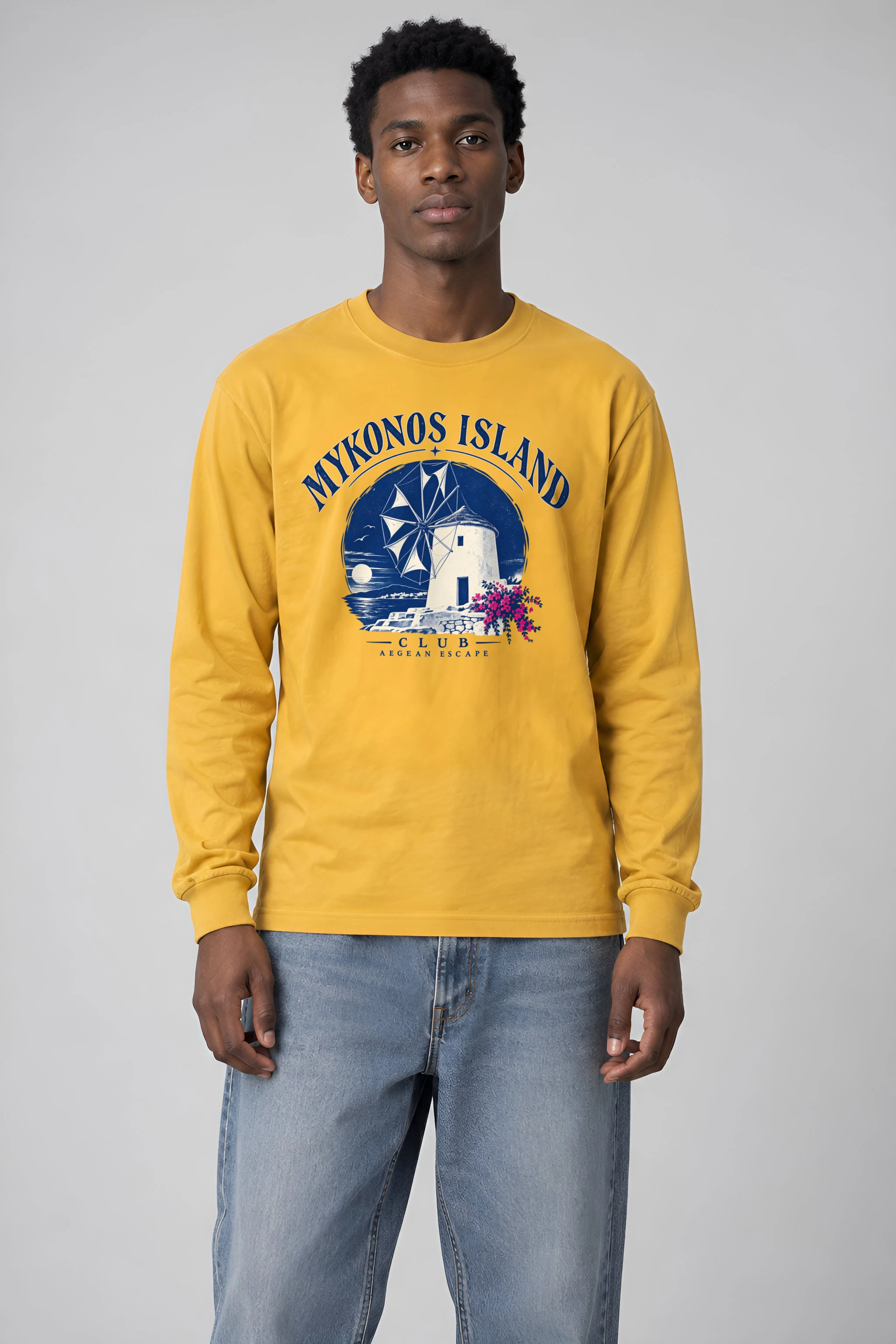 "Mykonos Island Club" Unisex Longsleeve T-shirt