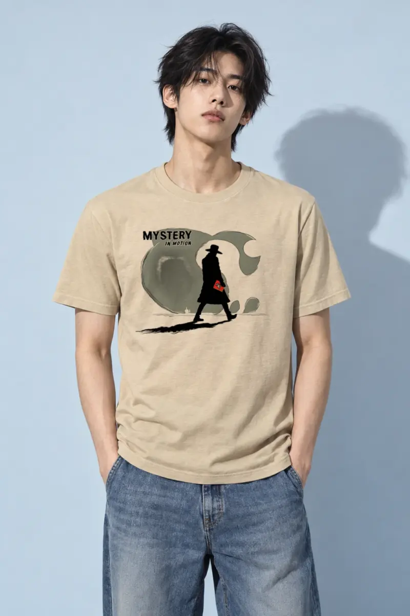 "Mystery In Motion" Heavyweight Unisex Crewneck T-shirt | Gildan 5000