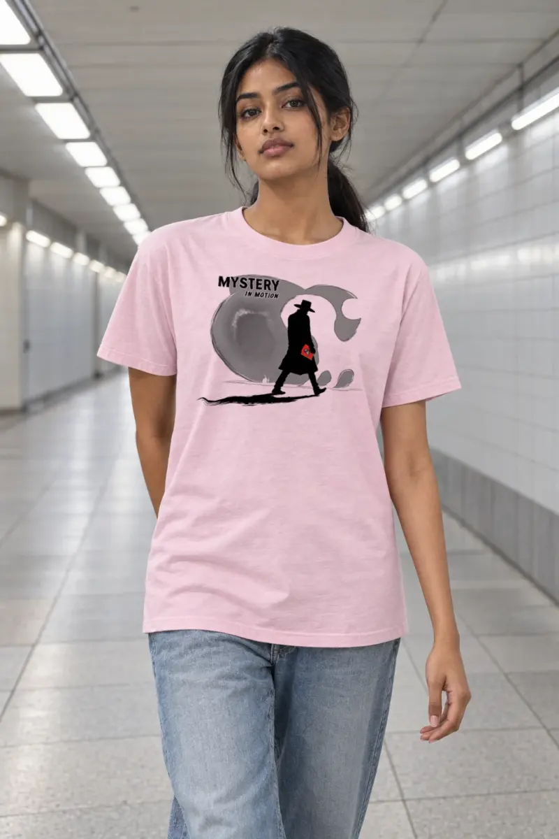 "Mystery In Motion" Heavyweight Unisex Crewneck T-shirt | Gildan 5000