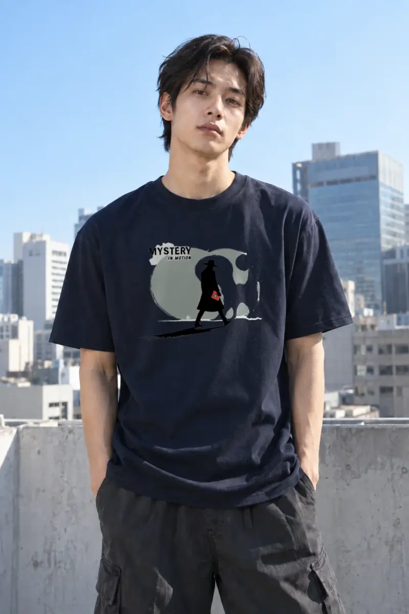 "Mystery In Motion" Heavyweight Unisex Crewneck T-shirt | Gildan 5000