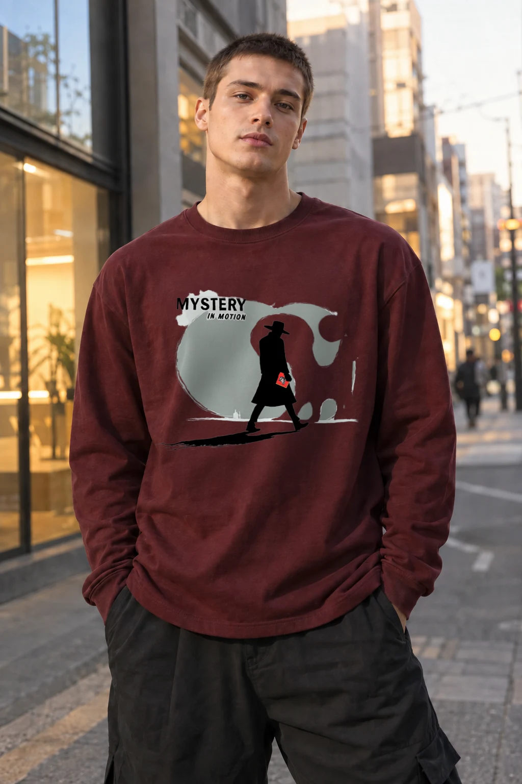 "Mystery In Motion" Unisex Longsleeve T-shirt | Gildan 2400