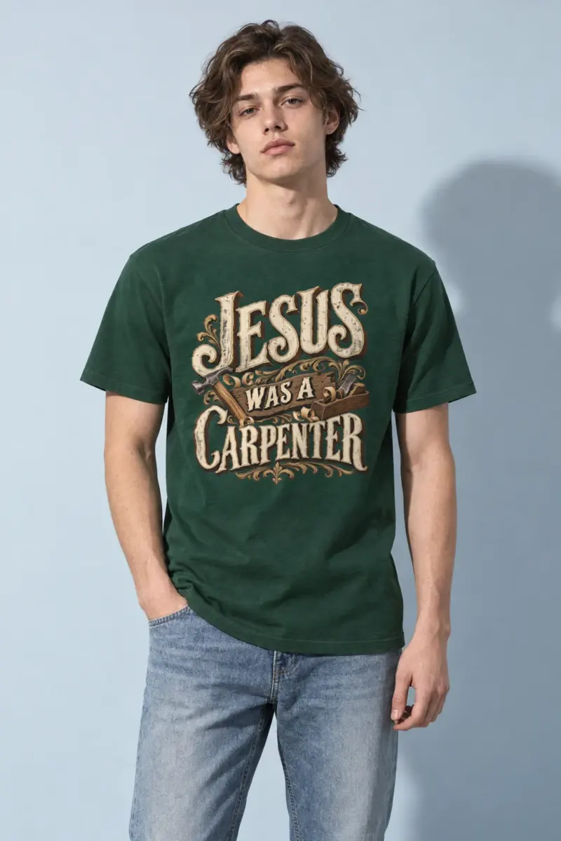 "Nail And Timber" Heavyweight Unisex Crewneck T-shirt