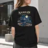 "Namsan Nightscape" Heavyweight Unisex Crewneck T-shirt | Gildan 5000
