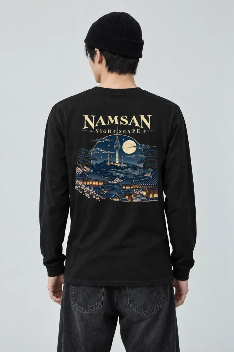 "Namsan Nightscape" Unisex Longsleeve T-shirt
