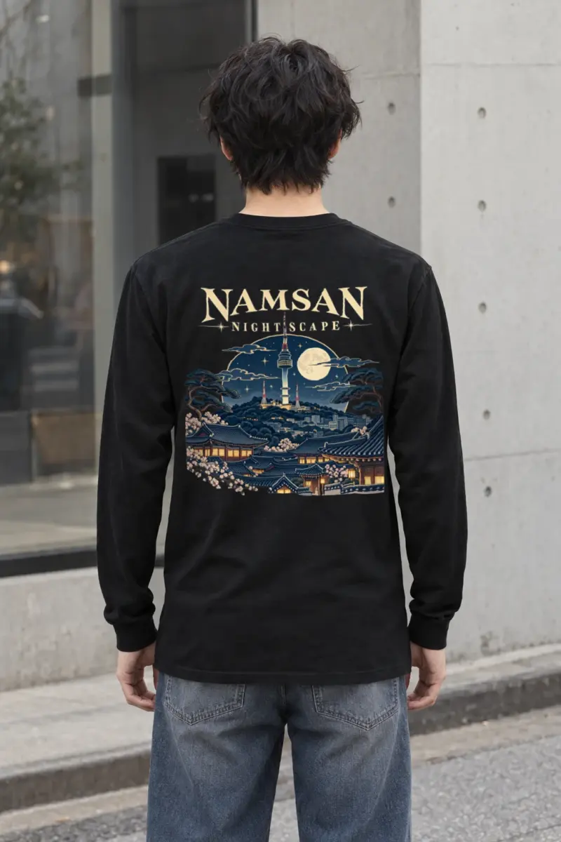 "Namsan Nightscape" Unisex Longsleeve T-shirt