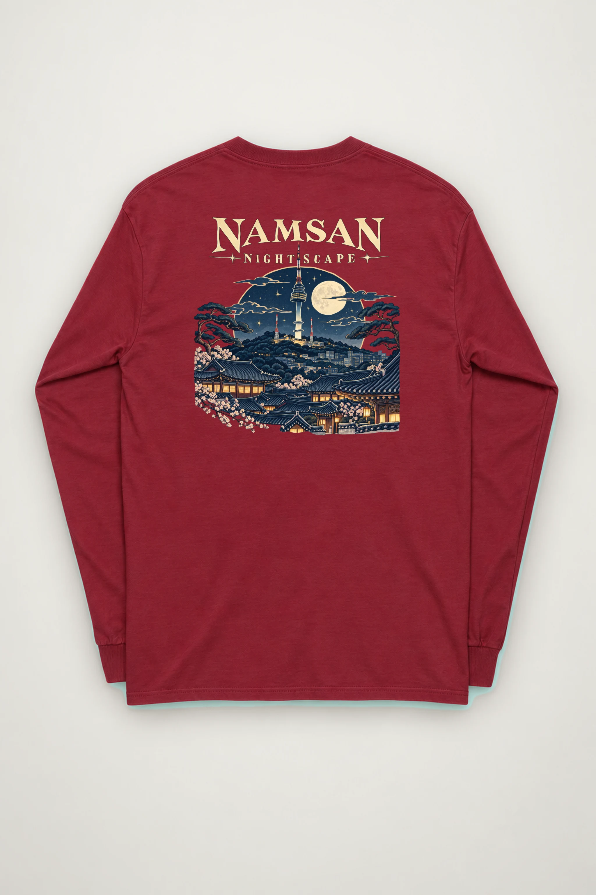 "Namsan Nightscape" Unisex Longsleeve T-shirt
