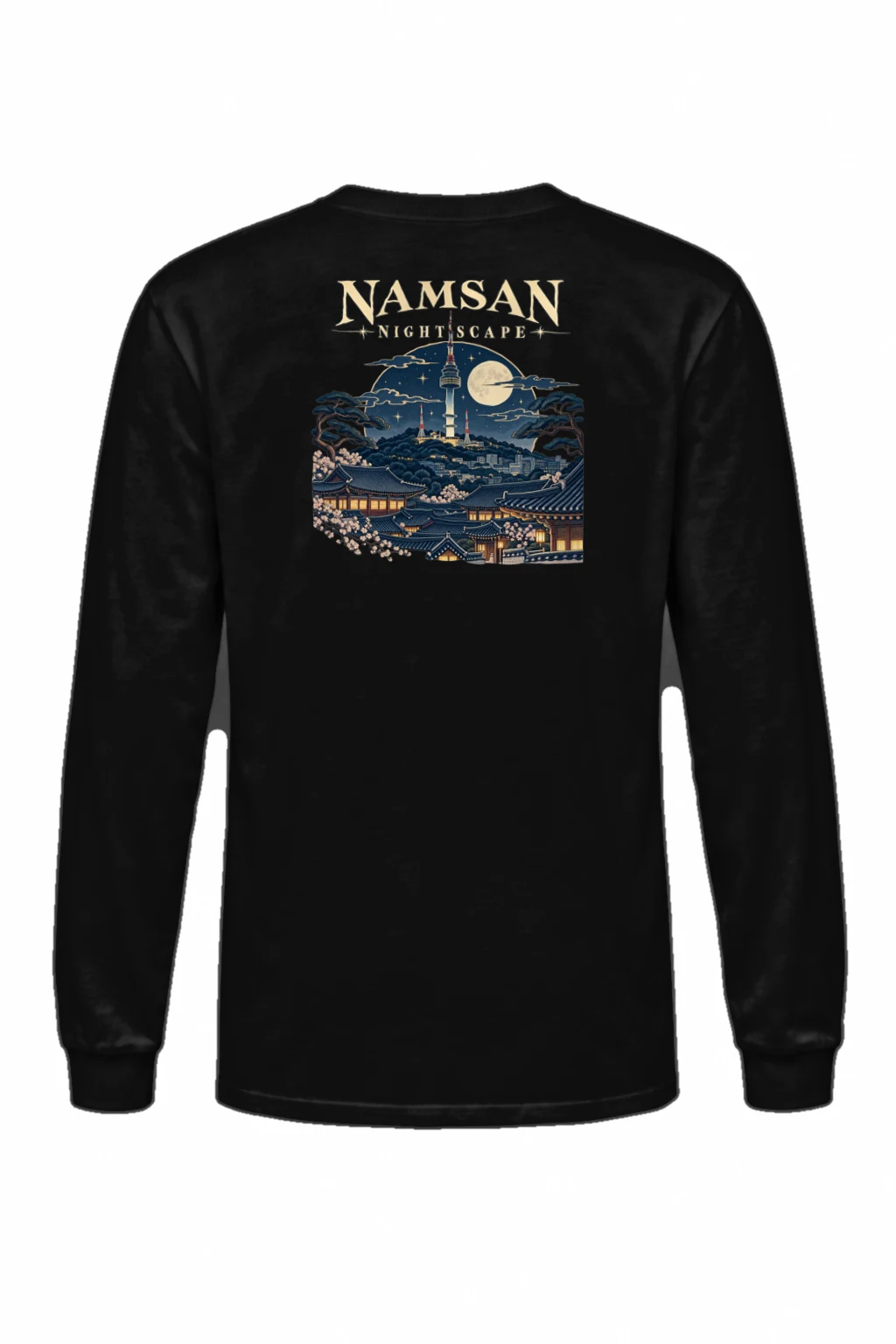 "Namsan Nightscape" Unisex Longsleeve T-shirt | Gildan 2400