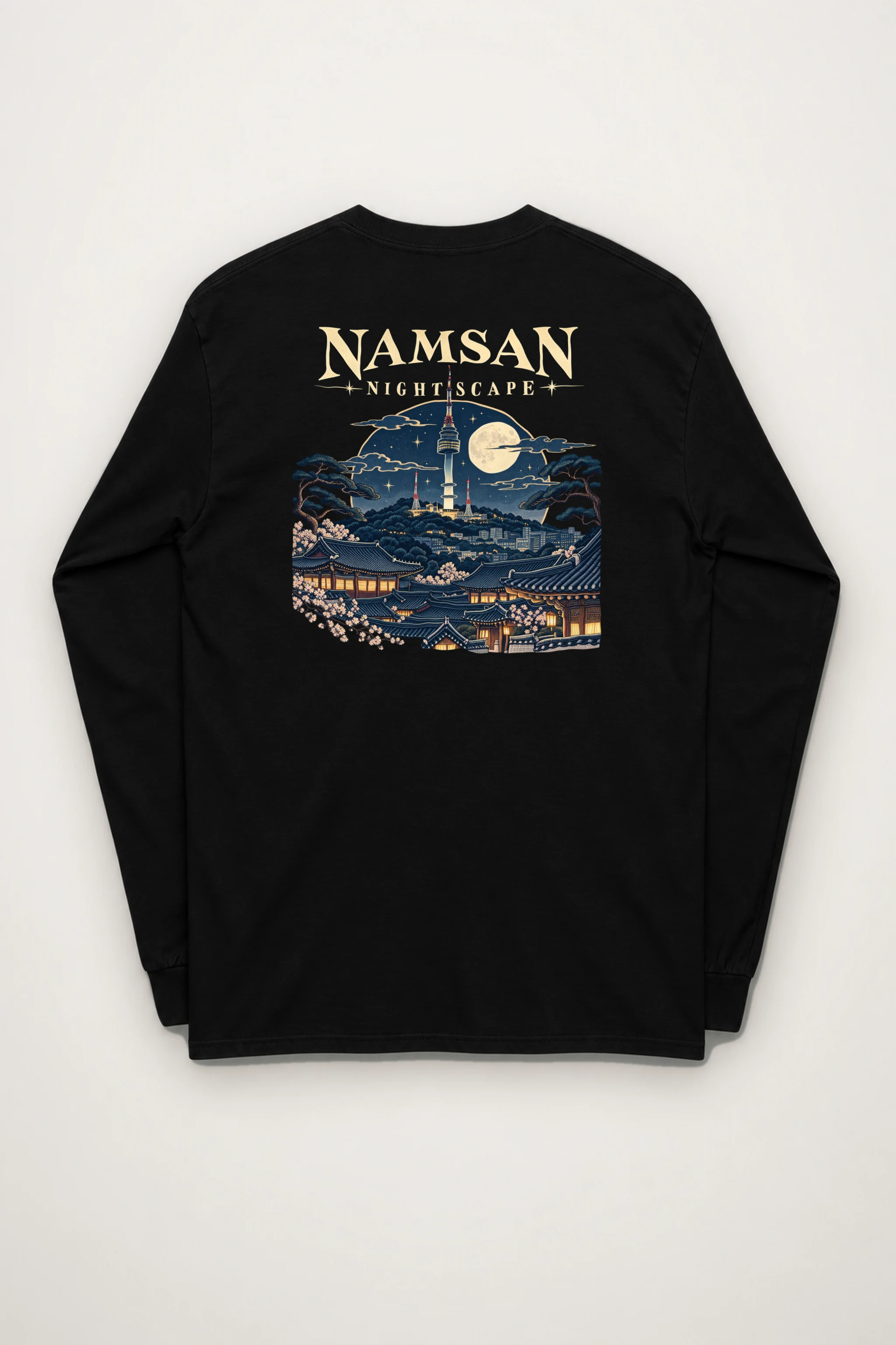 "Namsan Nightscape" Unisex Longsleeve T-shirt