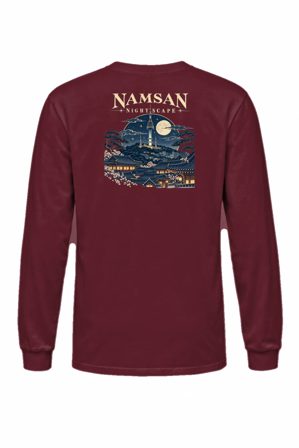 "Namsan Nightscape" Unisex Longsleeve T-shirt | Gildan 2400